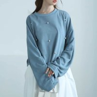 Sawa a la mode/サワアラモード Sawa a la mode パールデコレーションプルオーバートップス/507840883