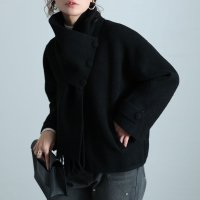 Sawa a la mode/サワアラモード Sawa a la mode もっちり生地にうっとり2wayニットカーディガン/507840892