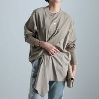 Sawa a la mode/サワアラモード Sawa a la mode レディな抜け感纏うドッキングカットソー/507840894