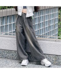 ALGY/タックボリュームワイドデニムパンツ/506925092