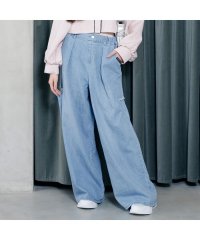 ALGY/タックボリュームワイドデニムパンツ/506925092