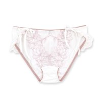 fran de lingerie/フランデランジェリー fran de lingerie 軽やかに揺れるチュールフラワー可愛くて楽ちんな紐ショーツ 「ノーブルティアラブラ002 脇紐」 脇紐ショ/505898087