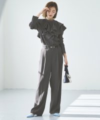 RUIRUE BOUTIQUE/ルイルエブティック RUIRUE BOUTIQUE ダブルフリルカラートップス＆タックワイドパンツセットアップ/507837993