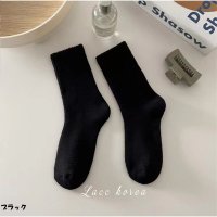 And Kawaii/アンドカワイイ And Kawaii 靴下 ミッドカーフ 無地 厚手ソックス 秋冬用 あったか 防寒ソックス ルームソックス/507845205