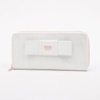 NATURAL BEAUTY BAG & WALLET/ナチュラルビューティー バッグアンドウォレット NATURAL BEAUTY BAG & WALLET イリゼ ラウンドファスナー長財布 リボンデザイン/507845423