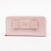 NATURAL BEAUTY BAG & WALLET/ナチュラルビューティー バッグアンドウォレット NATURAL BEAUTY BAG & WALLET イリゼ ラウンドファスナー長財布 リボンデザイン/507845423