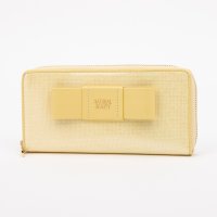 NATURAL BEAUTY BAG & WALLET/ナチュラルビューティー バッグアンドウォレット NATURAL BEAUTY BAG & WALLET イリゼ ラウンドファスナー長財布 リボンデザイン/507845423
