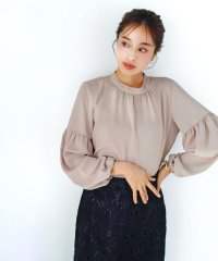 WHITE JOOLA/ホワイトジョーラ WHITE JOOLA 【 一枚でサマになる 】 ソフトデシン・バルーンスリーブブラウス/507845479