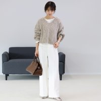 Aletta vita/アレッタ ヴィータ Aletta vita ダンボールセンターシームワイドパンツ/507845492