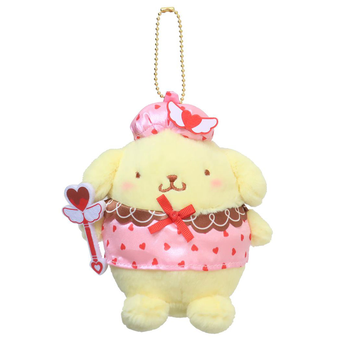 ポムポムプリン　ホットケーキ　マスコット　ぬいぐるみ　サンリオ　ボールチェーン ポムポムプリン ホットケーキ マスコット ぬいぐるみ サンリオ