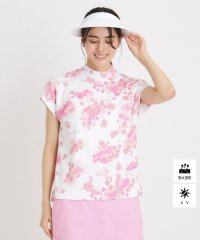 adabat/アダバット adabat 【UVカット／吸水速乾／遮熱素材】フラワーデザイン フレンチスリーブ/507845983