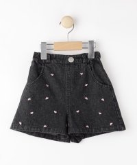 SHOO・LA・RUE(Kids) /【100－150cm/洗える/姉妹リンクにも】ハート刺繍にキュンとする　デニムショートパンツ/507846268