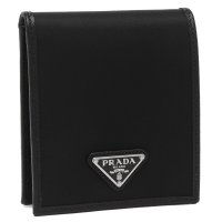 PRADA/プラダ PRADA 二つ折り財布 トライアングル ブラック メンズ PRADA 2MO513 2DMH F0002/507846322