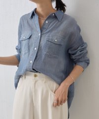 BEARDSLEY/シフォンデニムシャツ/507846510