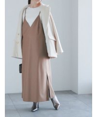Te chichi/フェイクレザーキャミワンピース/507846674
