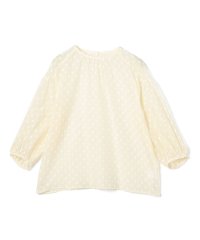 Ballsey/フラワーカットジャカード パフスリーブブラウス/507847042