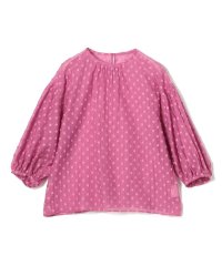 Ballsey/フラワーカットジャカード パフスリーブブラウス/507847042