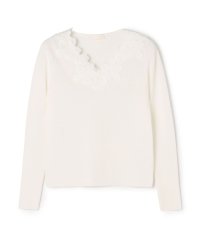 Ballsey/レーステープコンビ Vネックプルオーバー/507847050