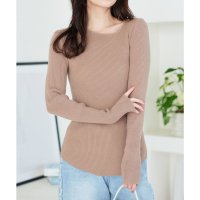 KOBE LETTUCE/コウベレタス KOBE LETTUCE アシンメトリーネックリブニット [C7371]/507847182