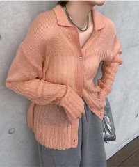 KOBE LETTUCE/コウベレタス KOBE LETTUCE 透かし編みポロニットカーディガン [N1163]/507847189