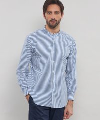 MACKINTOSH LONDON/ストレッチタイプライターストライプバンドカラーシャツ/507797685