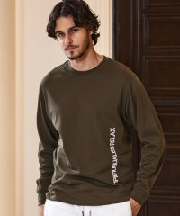1PIU1UGUALE3 RELAX/ウノ ピゥ ウノ ウグァーレ トレ リラックス 1PIU1UGUALE3 RELAX バーチカルエンブロイディーロングTシャツ/507848797