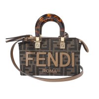 FENDI/フェンディ FENDI ショルダーバッグ バイ ザ ウェイ ミニ FF ボストンバッグ 8BS067 ANX0 F1LMN BROWN/507848872