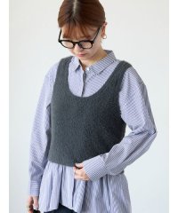 Lugnoncure/ルノンキュール Lugnoncure 前後2WAYフェザーニットビスチェ/507848889