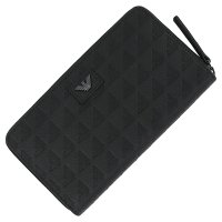 EMPORIO ARMANI/エンポリオ アルマーニ EMPORIO ARMANI ラウンドファスナーウォレット オールオーバーエンボスイーグル/507848980
