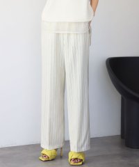 ELFRANK/エルフランク ELFRANK ストライプワイドギャザースラックス【洗える】/507848988