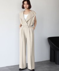 ELFRANK/エルフランク ELFRANK ショートタックベスト＆タックパンツのセットアップ【洗える】/507848989