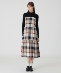 BLUE LABEL CRESTBRIDGE/【一部店舗限定】クレストブリッジチェックエアリーツイルテレココンビドレス/507849555