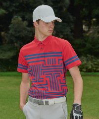 LANVIN SPORT/総柄半袖シャツ【Sunscreen NIR/吸汗速乾】/507849768