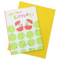 cinemacollection/シネマコレクション cinemacollection あかいしゆみ グリーティングカード BDメッセージブック アップル On Your Birthday 学研/507849849