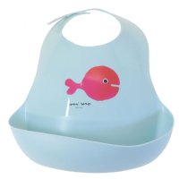 cinemacollection/シネマコレクション cinemacollection 五味太郎 ベビー用品 食事エプロン きんぎょがにげた みずいろ 学研ステイフル お食事エプロン 絵本キャラ/507849885