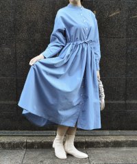 &soiree/アンドソワレ &soiree タック入りウエストリボンシャツワンピース/507850110