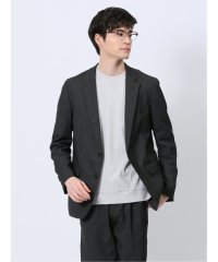 TAKA-Q/タカキュー TAKA－Q クロスストレッチ スリムフィット 2ボタンジャケット デニム風黒(セットアップ可能)/507850150