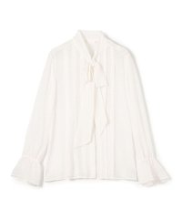 Ballsey/フォイルカットジャカード ボウタイブラウス/507850158