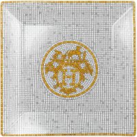 HERMES/エルメス Hermes スクエアプレート プチカレ No3 モザイク 24 ゴールド【返品不可商品】/507850224