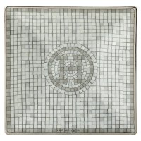 HERMES/エルメス Hermes スクエアプレート プチカレ No1 モザイク 24 プラチナ【返品不可商品】/507850227