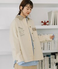 POU DOU DOU/プードゥドゥ POU DOU DOU メッセージ刺繍シャツジャケット/507850267