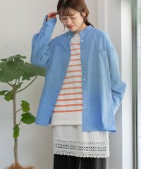 POU DOU DOU/プードゥドゥ POU DOU DOU バンドカラーポケットシャツ/507850269