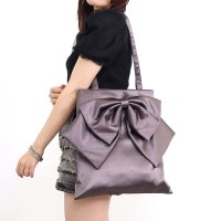 SMIR NASLI/サミールナスリ SMIR NASLI サテンリボントートバッグ／A4対応/507850274