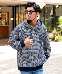 CavariA/キャバリア CavariA CavariA 2トーンワッフルBIGプルパーカー 長袖/507850484
