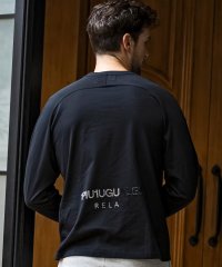 1PIU1UGUALE3 RELAX/ウノ ピゥ ウノ ウグァーレ トレ リラックス 1PIU1UGUALE3 RELAX ラインストーンロゴロングTシャツ/507850541