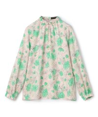TOMORROWLAND collection/アネモネプリント ギャザースタンドカラーブラウス/507850702