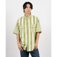LEVI’S OUTLET/SKATE SS WOVEN MIXED UP GREEN WHITE STRI/507621446