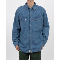 LEVI’S OUTLET/LONGHORN デニムシャツ ミディアムインディゴ/507782406