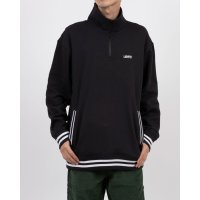 LEVI’S OUTLET/ハーフジップスウェットシャツ ブラック WILBOUR STRIPE/507782413