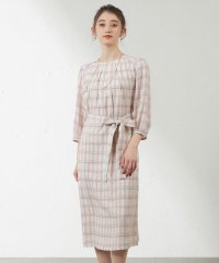 AMACA/ハンドドローイングチェックタックワンピース/507847067